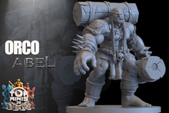 sculpt 3d miniatures warhammer dnd tabletop games figures 3d model for printing