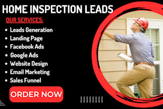 generate home inspection leads home renovation website appliance repair website