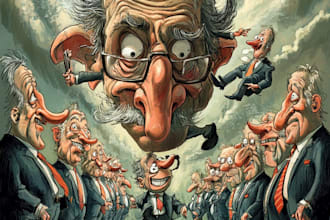 make a political and editorial cartoon