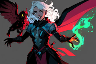 draw your dnd or original character art
