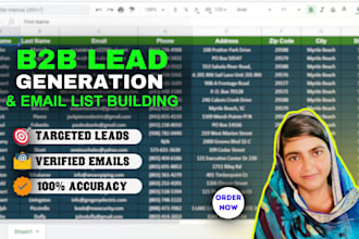 do b2b lead generation and build a prospect email list