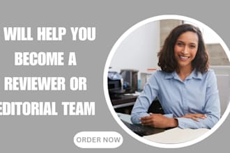 help you become editor or peer review in peer review journal