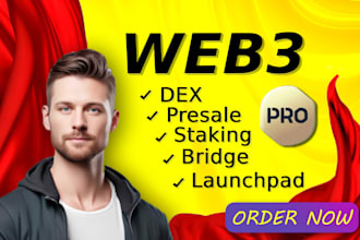 develop token launch launchpad dex presale staking bridge blockchain developer
