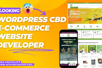 build modern cbd wordpress website and convert figma to wordpress elementor