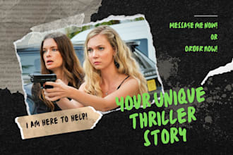 ghostwrite or rewrite a thriller story that you will love