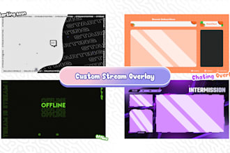 create stream overlays for twitch, kick, youtube etc