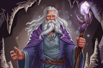 draw a fantasy character design and dnd character art