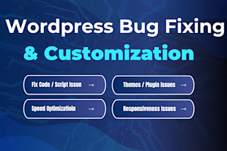 fix wordpress, woocommerce issues, bugs and errors or do customization