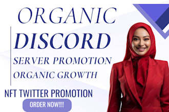 do twitter nft promotion and marketing , discord server and crypto promotion