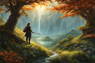 paint semi realistic fantasy art