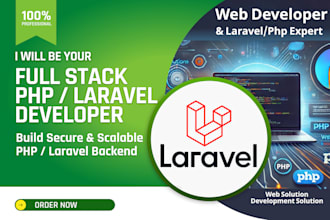 be full stack website developer with custom backend using PHP laravel