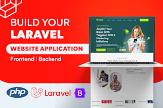 develop php laravel website