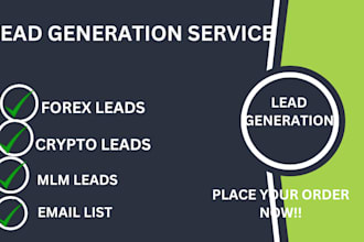 deliver verified crypto email list, forex leads, investors leads worldwide