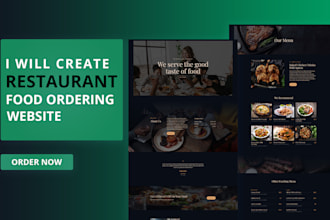 create wordpress website for restaurant, catering, bakery, cafe or, reservation