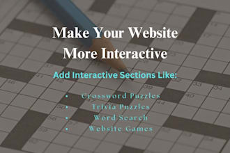 create custom crossword puzzles for your website , create interactive content