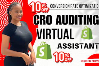 be your shopify virtual assistant, increase shopify sales with shopify cro