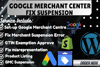 fix google merchant center suspension misrepresentation gtin and shopping ads