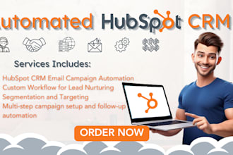 build automated email campaigns using hubspot CRM