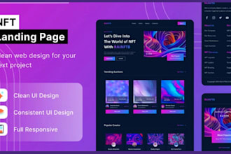 build crypto website, nft website, meme coin website, crypto landing page token