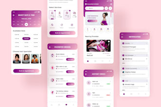 develop salon booking app, hairstyling learning app beautician marketplace app