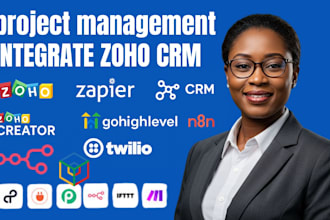 integrate zoho zapier crm api zoho creator gohighlevel n8n automation twilio