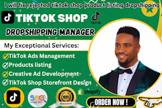fix rejected tiktok listing setup tiktok shop dropshipping manager affiliate ads