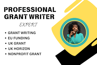 do grant writing services for UK, horizon and eu funding application