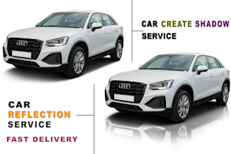 image cut out car background removal professional clipping path shadow service