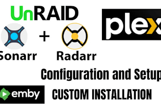 setup, configure plex media server unraid server automate sonarr, lidarr, jacket