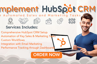 implement hubspot CRM to automate sales and marketing tasks