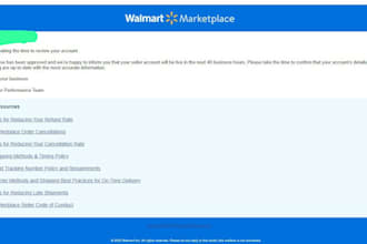 reinstate walmart account through  appeal letter
