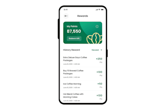 develop a functional loyalty app, reward base app, discount app, coupon code app