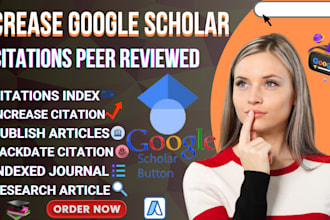 increase your google scholar citations indexed peer reviewed journal