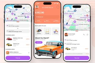 build ride sharing app, taxi booking app, carpooling app, cab booking app