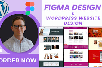convert figma website design, figma design to modern wordpress website design