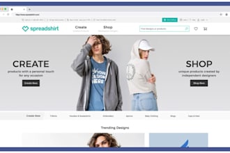 design print on demand clothing website tshirts store hoodies activewear website