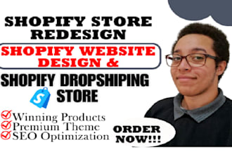 create high selling shopify dropshipping store website with suppliers