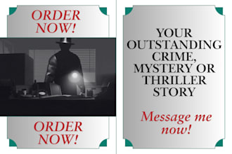 ghostwrite or rewrite your crime mystery thriller story