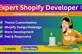 set up and design shopify website or develop shopify store for dropship