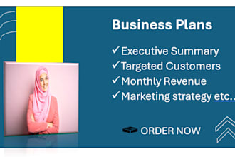 craft business plans for startup with detailed financial projections