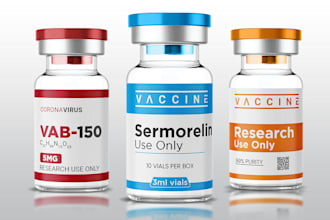 do peptide sarms, vials, sprays and product label design