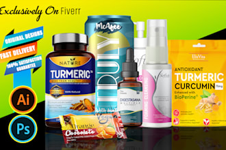 do product label design and supplement label design