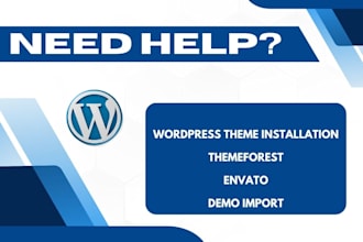 urgently install wordpress themeforest demo import envato template kit