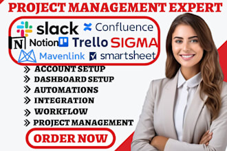 do smartsheet excel dashboard slack trello project management notion automation