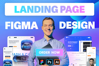 design custom landing page in figma for maximum conversions