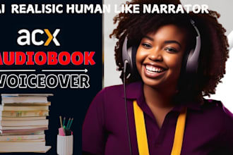 create human like ai voiceover, amazon audible audiobook narrator, acx standard
