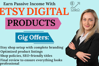 optimize your etsy shop with creative designs , etsy listing SEO,etsy shop setup