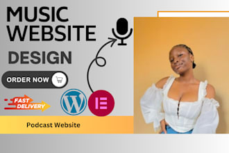 music website, artist website, dj website and podcast website