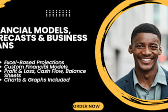 build custom excel financial models, budgets, and business plans