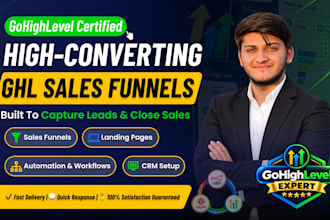gohighlevel automation, website, landing pages expert